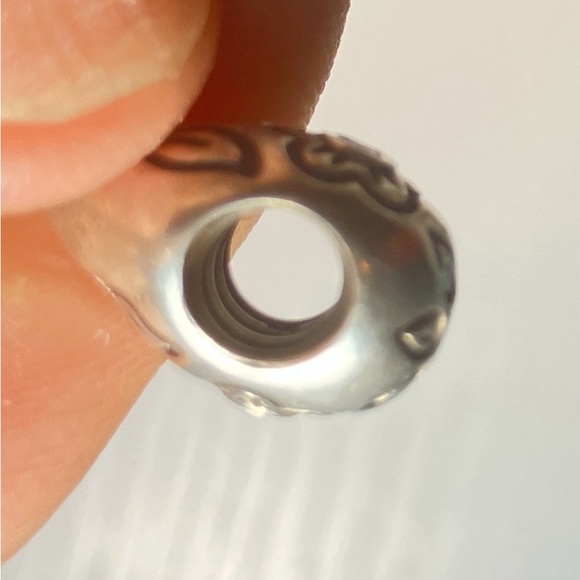 Pandora Flower with
Pearl Dangle Charm - Picture 3 of 6